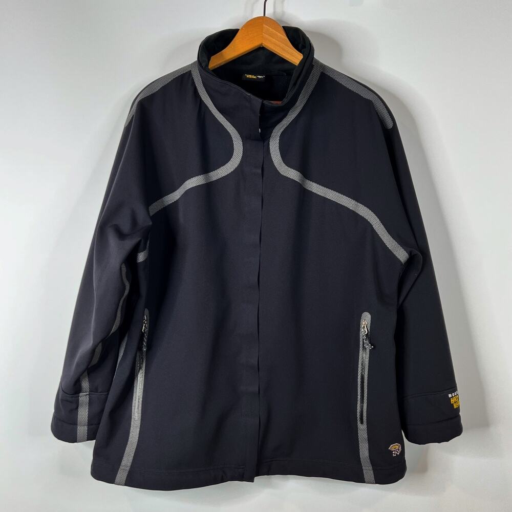 Mountain Hardwear Synchro Conduit Softshell Jacket Womens XL Black Waterproof